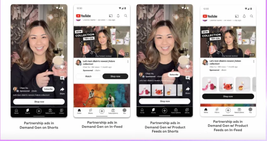 Partnership Ads 三种版位